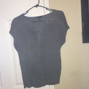 Forever 21 gray sequin top Sz S